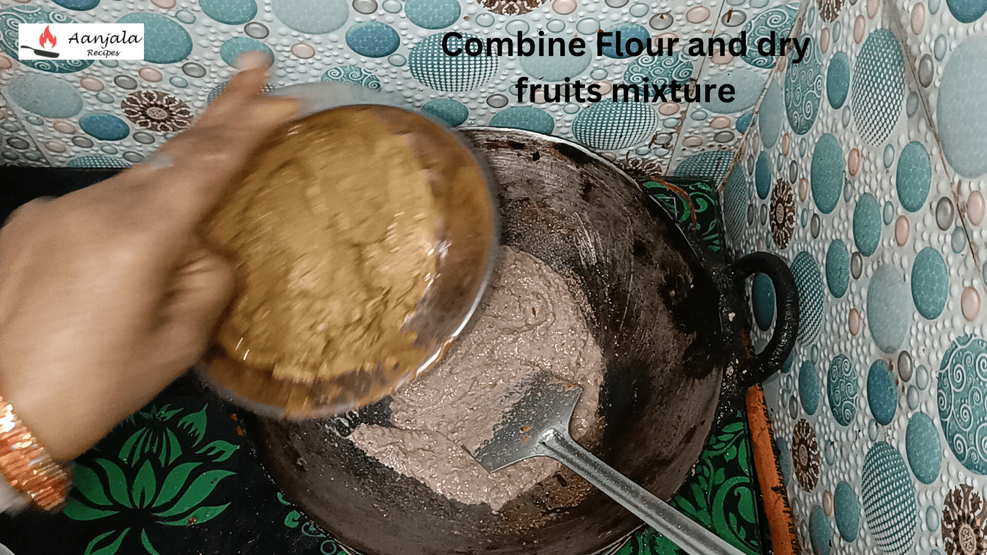 Combine Flour and dry fruits mixture